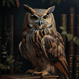 Papel De Seda The Arcane Guardian The Mystical Owl