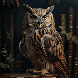 Papel De Seda The Arcane Guardian The Mystical Owl