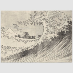 Papel De Seda The Big Wave (de Katsushika Hokusai)