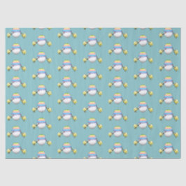 Papel De Seda The chickens paint a colorful Easter egg