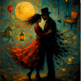 Papel De Seda  The Dance Between – Surreal Romance Decoupage 