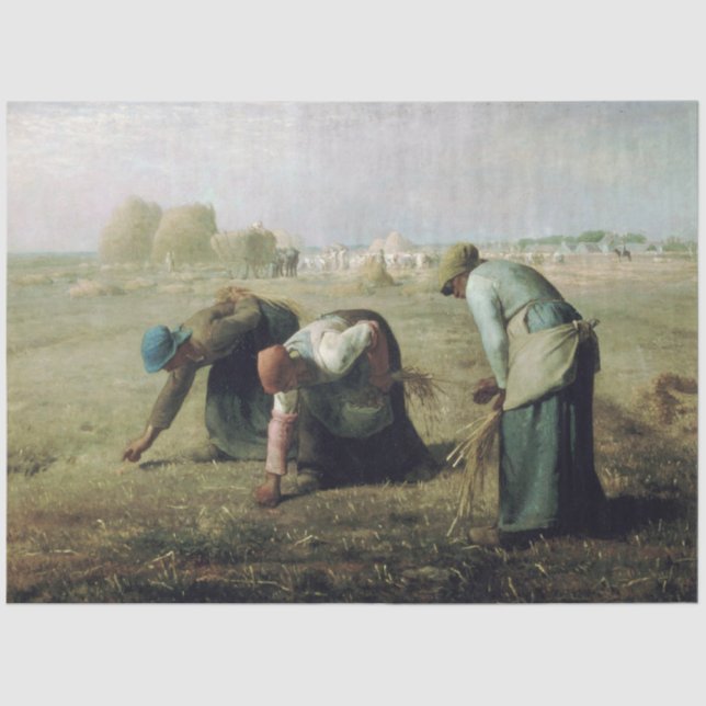 Papel De Seda The Gleaners, Jean-Francois Millet, 1857 (Anverso)