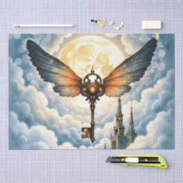 Papel De Seda The Key of Eternity – Steampunk Wings 