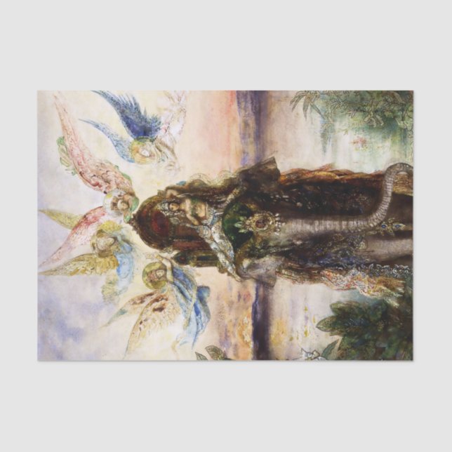 Papel De Seda “The Sacred Elephant” by Gustave Moreau (Anverso)