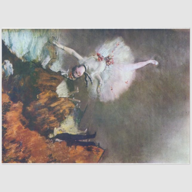 Papel De Seda The Star, Ballerina, Edgar Degas, 1878 (Anverso)