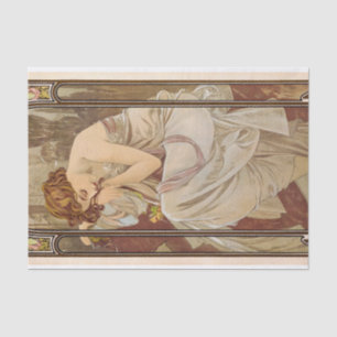 Papel De Seda The Times of the Day, Night's Rest, 1899 de Mucha