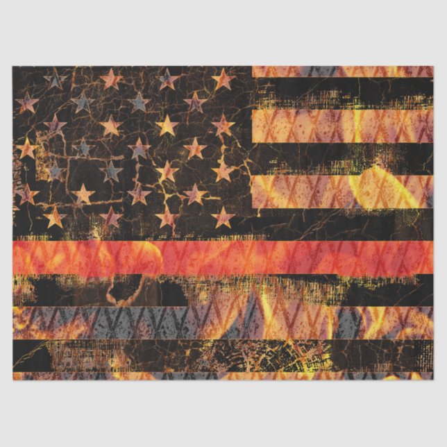Papel De Seda Thin Red Line and Flames (Anverso)