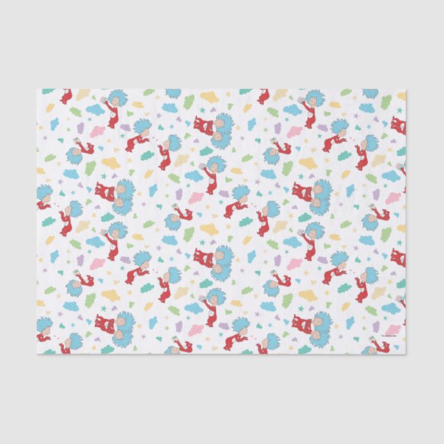 Papel De Seda Thing One Thing Two Sweet Things Pattern (Anverso)