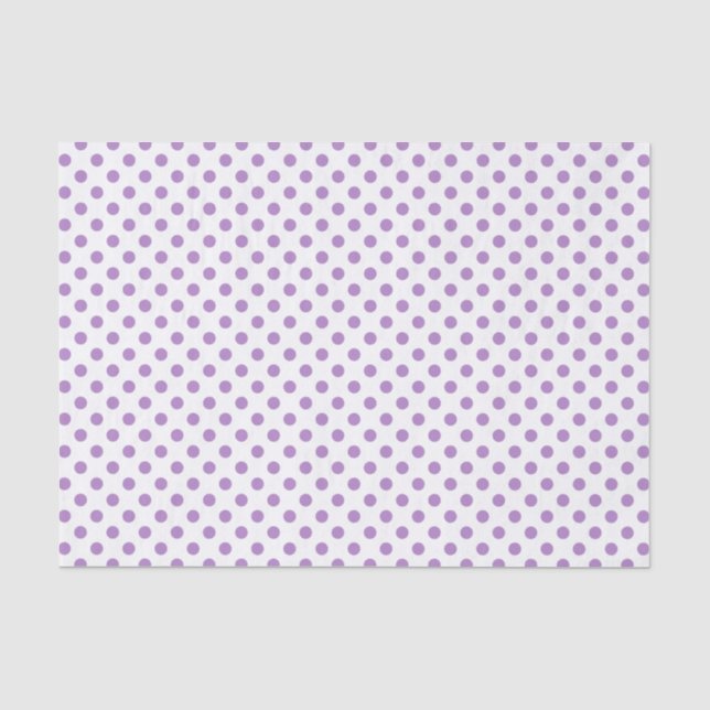 Papel De Seda Thistle Púrpura Polka Dots Circles (Anverso)