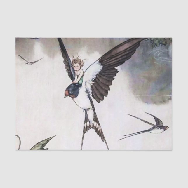 Papel De Seda Thumbelina de W Heath Robinson (Anverso)