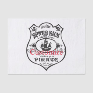 Papel De Seda Thunder_Cove, bebida pirata de ron picada