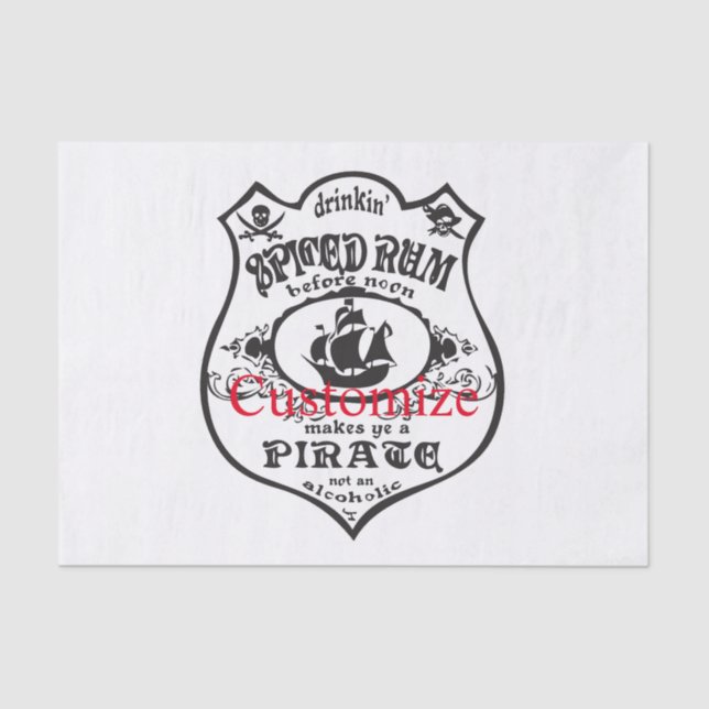 Papel De Seda Thunder_Cove, bebida pirata de ron picada (Anverso)
