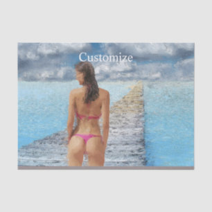 Papel De Seda Thunder_Cove, Chica de bikini