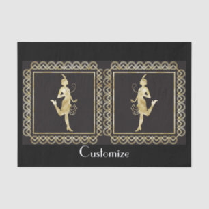 Papel De Seda Thunder_Cove, Chica de Flapper de 1920 