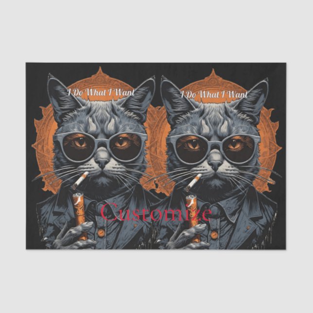 Papel De Seda Thunder_Cove de gato de cadera de Guay (Anverso)