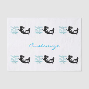 Papel De Seda Thunder_Cove de sirena de arena y playa de mar