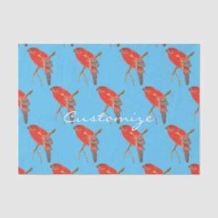 Papel De Seda Thunder_Cove, loro rojo tropical