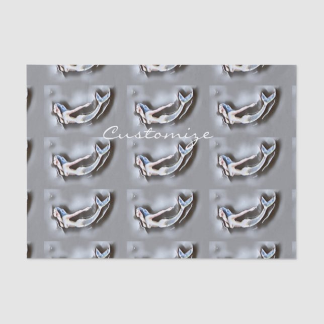 Papel De Seda Thunder_Cove, Sirena Nadando (Anverso)