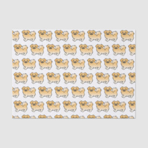 Papel De Seda Tibetano de cervatillo Spaniel Patrón de perro de