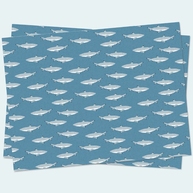 Papel De Seda Tiburón negro de arrecife (Black Tipped Reef Shark tissue paper)