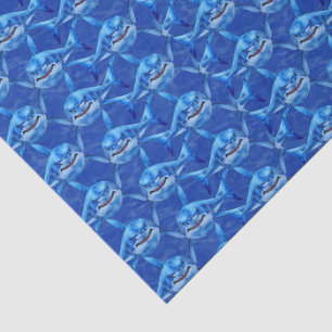 Papel De Seda Tiburones Hambrientos 