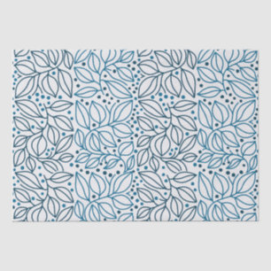 Papel De Seda Tidas retro azules de vibraciones de Navidades