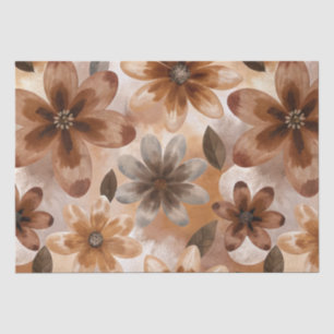 Papel De Seda Tie Dye Autumn Floral