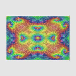 Papel De Seda Tie Dye Sky Vintage Fractal Kaleidoscope