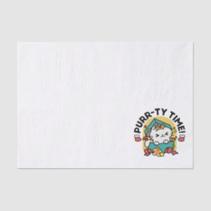 Papel De Seda ¡Tiempo de espera! - Diseño de Navidades gatos fes