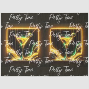 Papel De Seda Tiempo de Fiesta de moda Neon personalizado