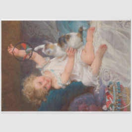 Papel De Seda Tiempo de juego: Chica jugando con su Mascota Kitt