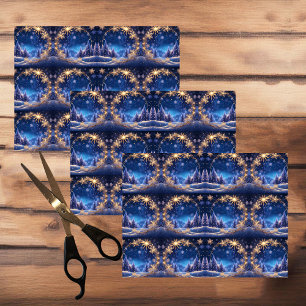 Papel De Seda Tiempo mágico de los Navidades - copos de nieve do