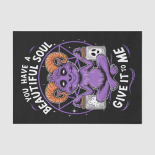 Papel De Seda Tienes un hermoso bofetón satánico de alma