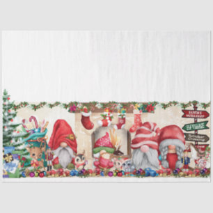 Papel De Seda Tierra Con Gnomas