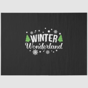 Papel De Seda Tierra Maravillosa de Invierno de Navidad