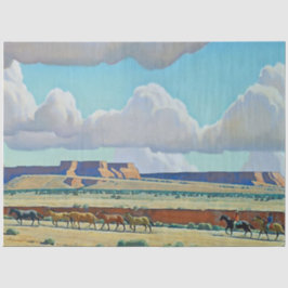 Papel De Seda "Tierra salvaje del Navajo" por Maynard Dixon