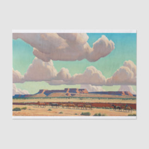 Papel De Seda Tierras anchas del Navajo por Maynard Dixon