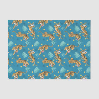 Papel de seda Tigre Azul