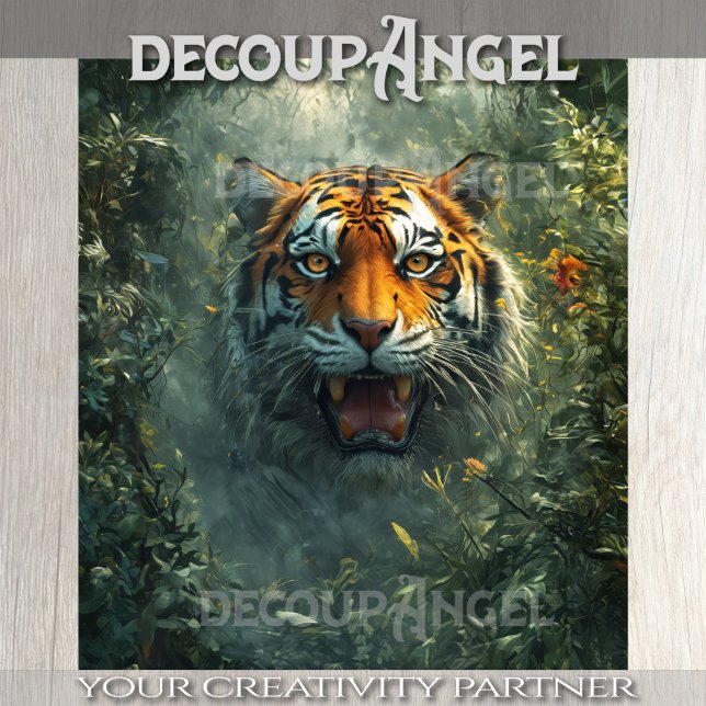 Papel De Seda Tigre en la jungla - Desnudo - (Subido por el creador)