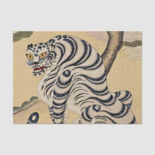 Papel De Seda Tigre rayado coreano Minhwa