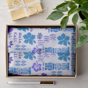 Papel De Seda Tiki Hawai Mele Kalikimaka 3
