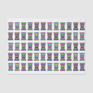 Papel De Seda Tiki hawaiano