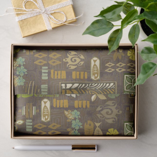 Papel De Seda Tiki Tropix de la costa de Kona (Regalo )