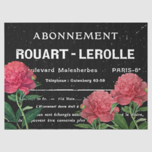 Papel De Seda Tipografía de época francesa: desenlace de peones 