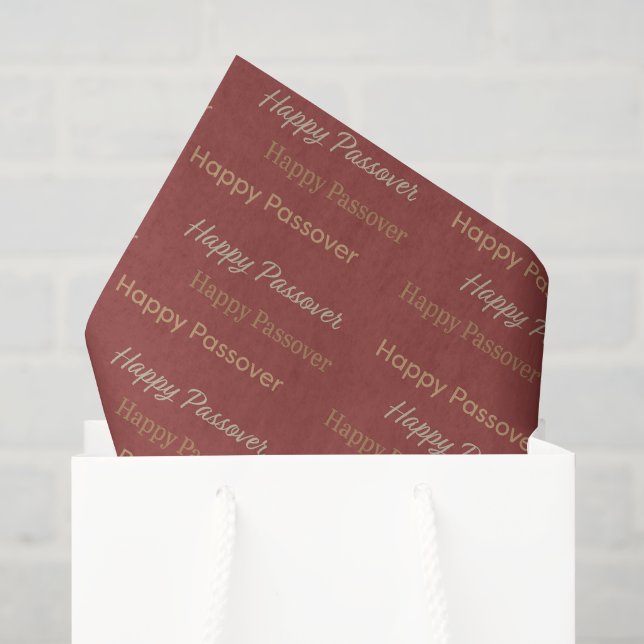 Papel De Seda Tipografía Feliz Pascua (Bolsa de regalo)