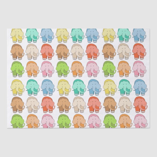 Papel De Seda Tippy Toes Elephant (Anverso)