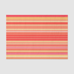 Papel De Seda Tiras ampolladas, matices de Naranja de coral