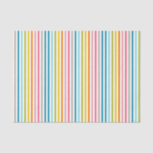 Papel De Seda Tiras De Blues Yellows Pinks