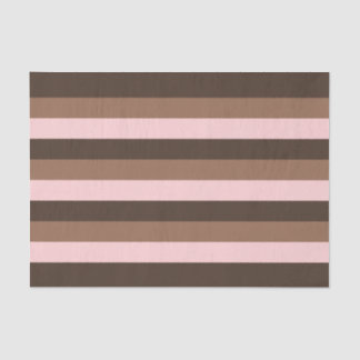 Papel De Seda Tiras de chocolate marrón y rosa
