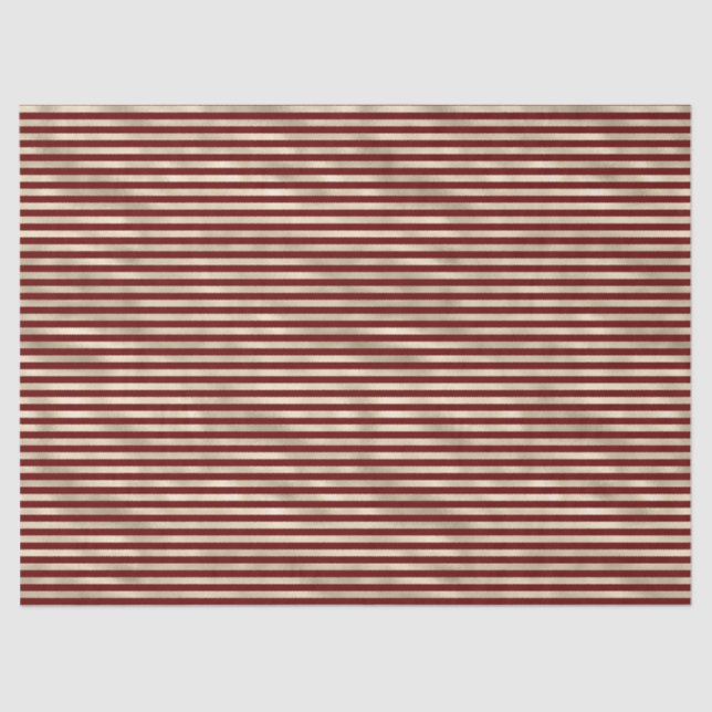 Papel De Seda Tiras Glam Gold Red Holiday (Anverso)